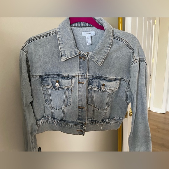 Forever 21 Jackets & Blazers - Forever 21 Light Blue Jean Jacket